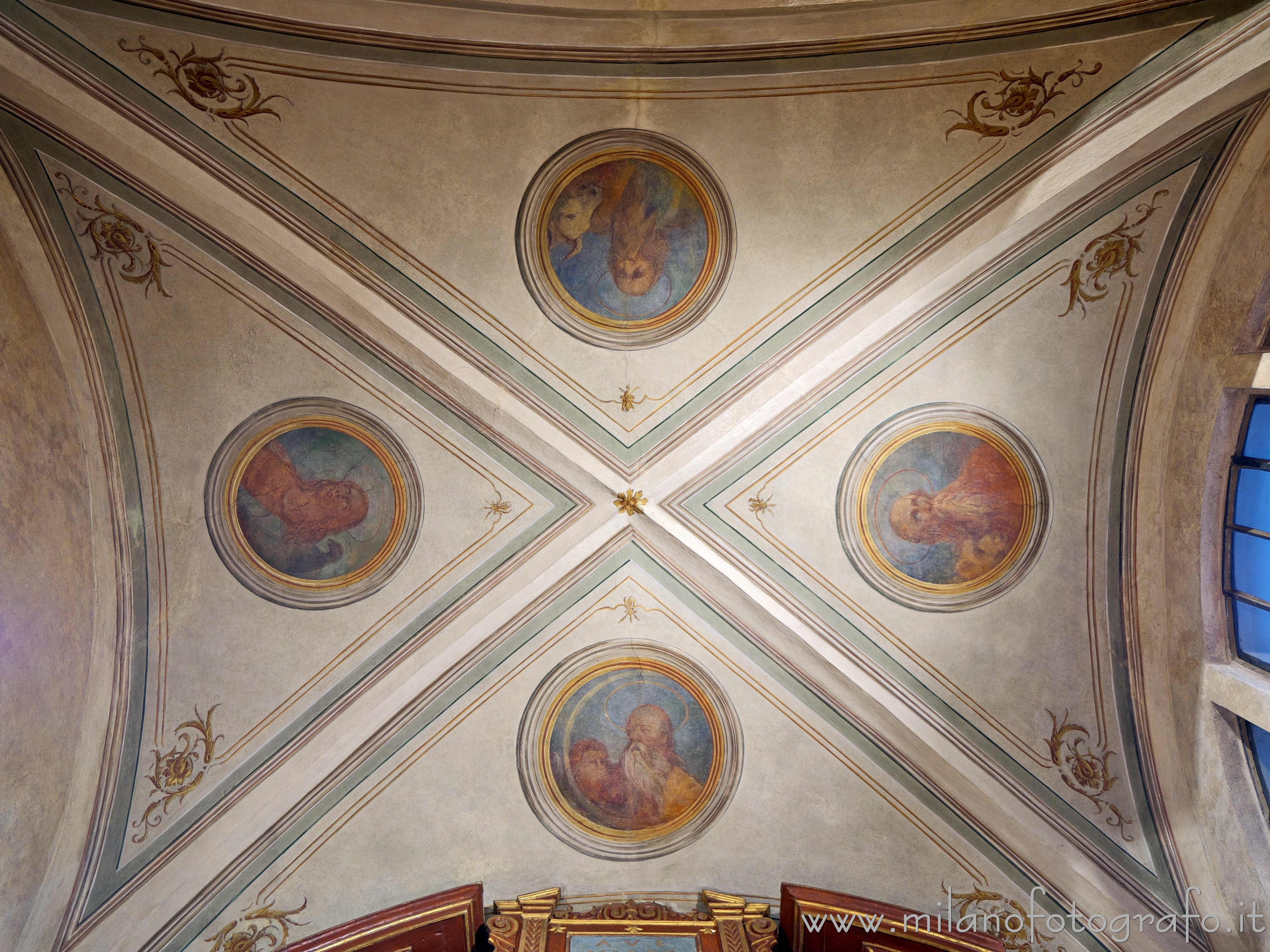 Milan (Italy) - Vault of the presbytery of the Sanctuary of Santa Maria Nascente in Lampugnano - Full resolution picture